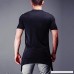 Fancy Mens Fashion Loose Short Sleeve Layered O-Neck Large Size Casual Tops Black B07PSJY5KQ